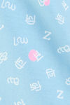 Zivame Desi Drama Knit Cotton Mid Length Nightdress - Aqua Sky — thumbnail 8